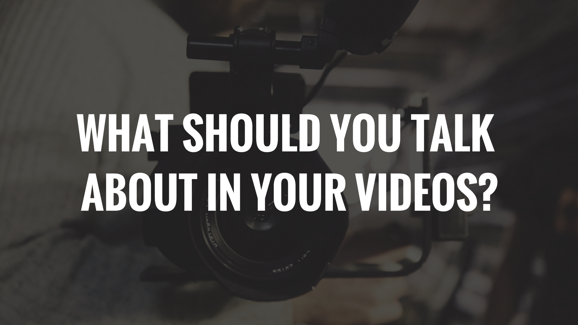 THE MOST IMPORTANT THINGYOU MUST DO BEFORE CREATING ANY VIDEO 1